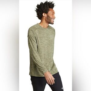 Eddie Bauer Men's Resolution Free Dry Long-Sleeve T-Shirt | XLT | Sprig Green